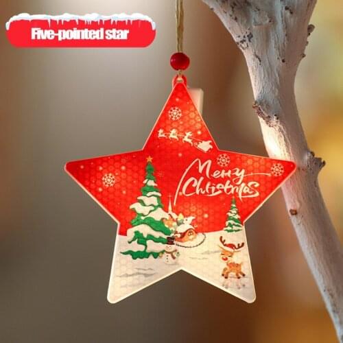 Christmas Light Decor Hanging LED Santa Tree Decor Festival Themed Night Light for Party Home JDH88