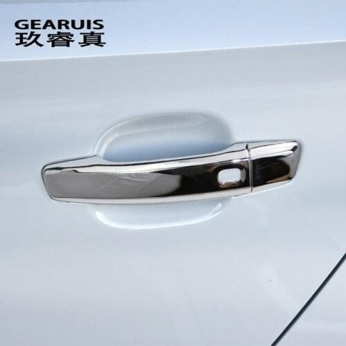 Car Styling Door Handle Outer Door Bowl Wrist Protective Covers Stickers Trim Decals For Audi A3 8V Auto Exterior Accessories