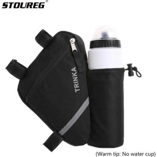 Waterproof Bicycle Beam Triangle Bag,Outdoor MTB Bike Kettle On The Front Saddle Bag,Bike Cycling Frame Holder Accessories Pouch