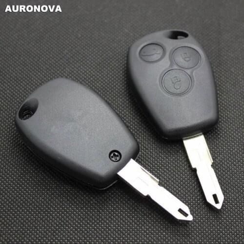 AURONOVA New Replace Original Key Shell for Renault 1108 3 Buttons Original Car Transponder Chips Key Shell With Uncut Blade
