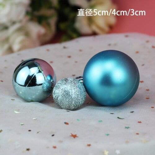 1pc/3pcs 4cm/5cm/6cm Christmas Tree Drop Decor Ball Hanging Balls Party Ornament New Year Christmas Atmosphere Decor