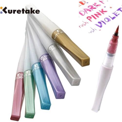 1PC ZIG Kuretake Wink of Stella Bling Brush Pen Multicolor Shiny Watercolor Flashing Powder Soft Glitter Pens Paintbrush Marker