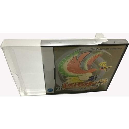 100 pcs JP/US Version Transparent Clear box For NDS game card color box plastic PET Protector collection storage protective box