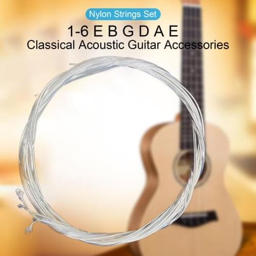 80% Hot Sale 6Pcs/Set Guitar Strings Lightweight Perfectly Electric Tool Guitar Strings Acoustic Set Music Accessories for Gift