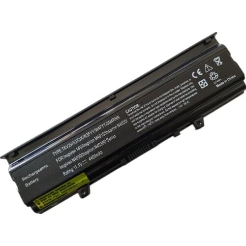 N4030D Laptop Battery For Dell Inspiron 14V 14VR FMHC1 W4FYY X3X3X YM5H6 M4010 M4050 N4020 0TKV2V 0W4FYY 0YPY0T 04J99J P07G002