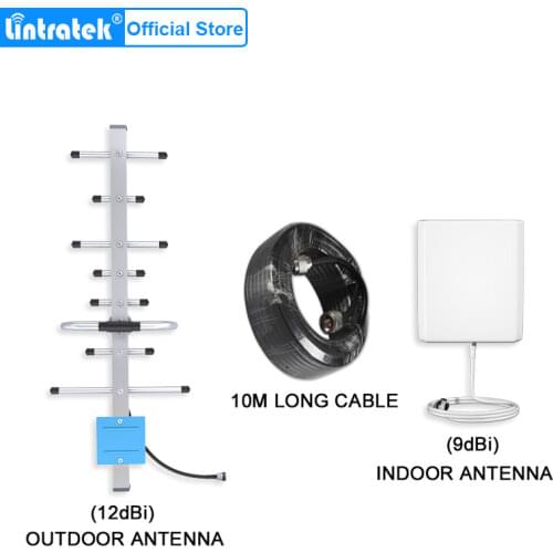 Lintratek 2g 3g 4g Antenna 12dBi Gain Yagi Antenna 700-2700mhz Outdoor Antenna 3G 4G LTE External Yagi Antenna With N Female GSM