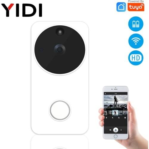 Tuya Smart Life Wireless Smart Video Doorbell alram Camera Full HD PIR Motion Detection Night Vision Camera Smart Night Vision