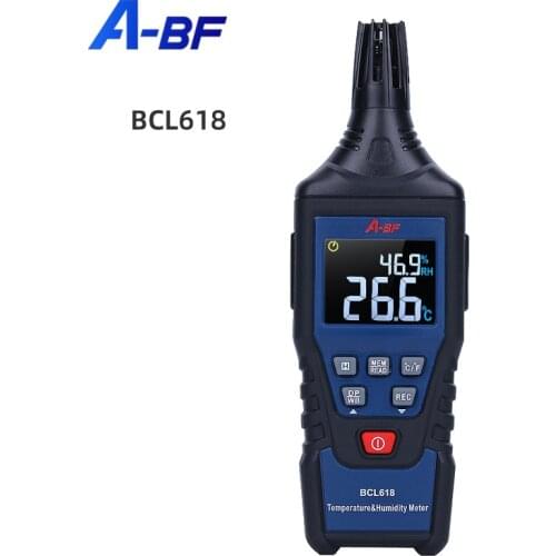 Digital Hygrometer Thermometer Temperature Humidity Meter HD Color Screen Data Storage Temperature Industrial Handheld Detector