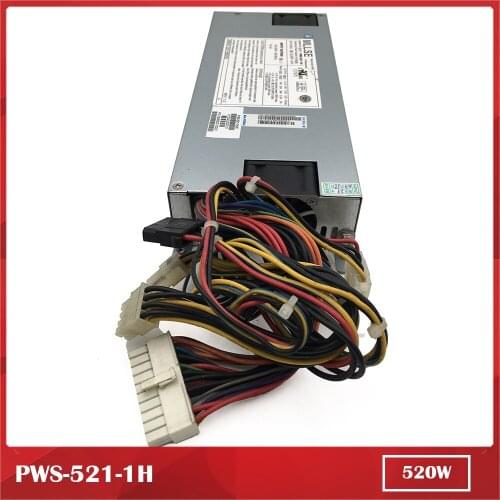 For Server Power Supply PWS-521-1H 520W 24PIN 1U 100% Tested Before Shipping