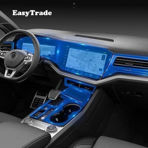 For Volkswagen VW Touareg 2019 2020 Accessories Car Interior Sticker Gps Navigation Film Screen Protective Sticker Anti-scratch