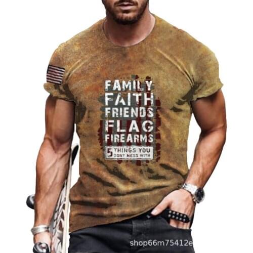 Retro Letter Fish 3d Print Men T Shirt 2021 Summer Oversized Short Sleeve Tees Fashion Street Clothes Handsome Man Casual Tops