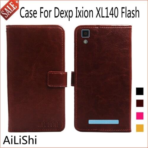 AiLiShi Flip Leather Case For Dexp Ixion XL140 Flash Case Book Style Protective Cover Phone Bag Wallet 4 Colors In Stock