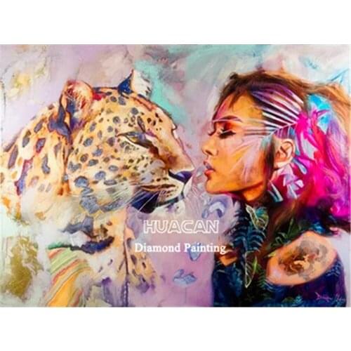 Beauty Wolf Animal DIY Cross Stitch Embroidery 11CT Kits Craft Needlework Set Printed Canvas Cotton Thread Home Design