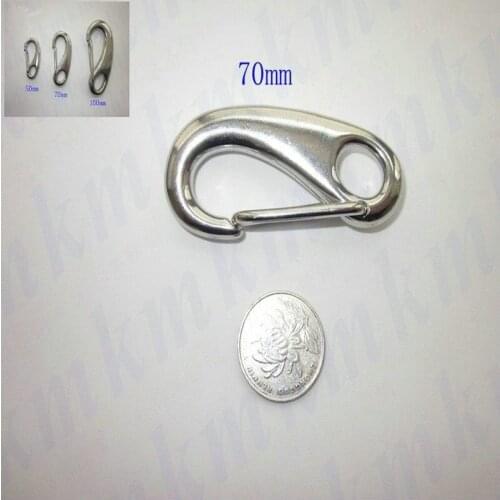 Stainless steel 304 egg shaped snap hooks 70MM Length