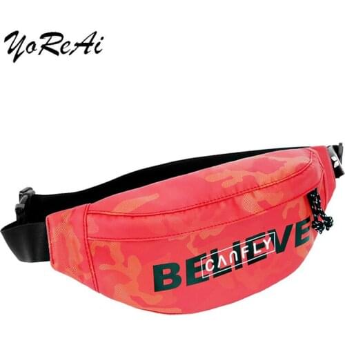 YoReAi Womens Waist Bag Fashion Fanny Pack Female Shoulder Bags Luxury Belt Messenger Banana Waist Packs Couples Chest Packet