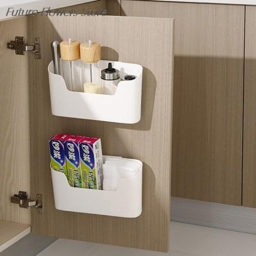 Wall Mounted Storage Box Sundries Organizer Kitchen Cabinet Door Container Case Can Be Used To Place Mobile Phones Storage Case