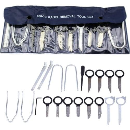20pcs/set New Car Radio Stereo Audio Dash CD Player Removal Tool For VW/Audi/Renault Radio Removal Kit