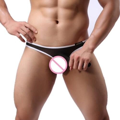 YUFEIDA New Mens Underwear Briefs Lingerie Mens Briefs Sexy Breathable Low Waist Underpants Bikini Exotic Jockstrap Panties