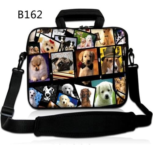 Dogs Laptop shoulder pouch 10.1 12 13.3 14 15.6 17.3 Messenger bag Notebook liner sleeve PC cover For macbook air pro 13 case