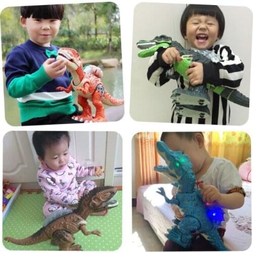 Clasic Educational toys large size walking Electric dinosaur robot toys Electronic Animal Model with Light Sound Toys For Kids