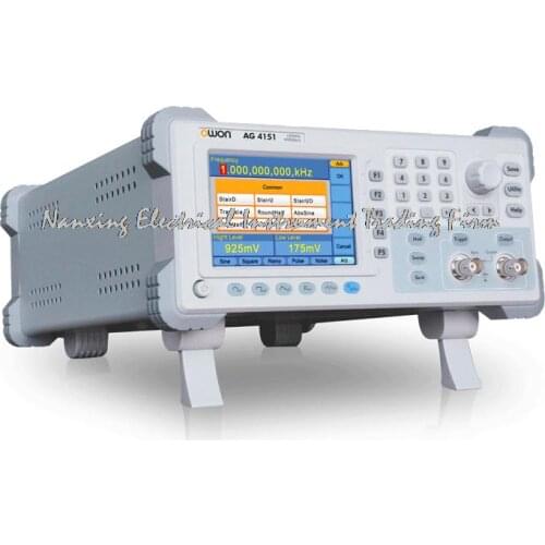 OWON AG4151 Single-channel Arbitrary Waveform Generator 4 inch high resolution TFT LCD 150MHZ Bandwidth and 400MSa/S Sample Rate