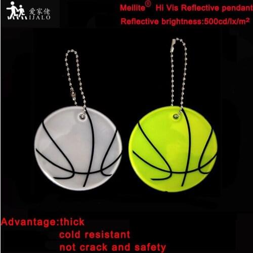 Wholesale100pcs/lot Meilite material 500 candlelight keychain Basketball Soft PVC Reflective keychain bag pendant accessories