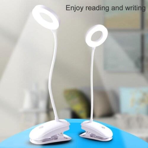 Portable Lamp LED USB Rechargeable 3 Modes Clip Desk Lamp Eye Protection Reading Study Light USB Charge Table Lamp For Reading