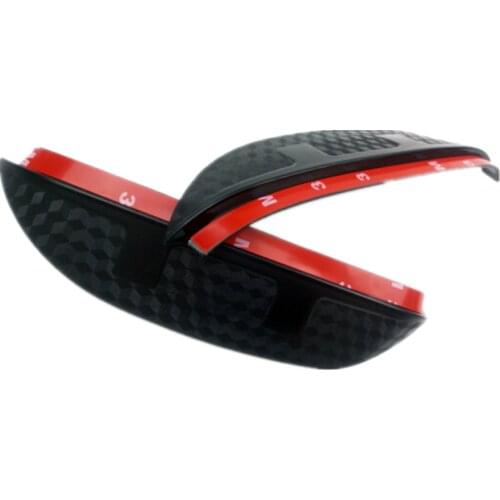 Car Rear Rearview Side Glass Mirror Trim Frame Rain Shield Sun Visor Shade Eyebrow 2pcs For Kia Sorento L 2015 2016 2017