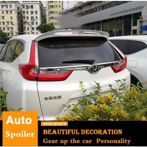 For Honda CRV Spoiler 2017 2018 2019 New CR-V High Quality ABS Material Car Rear Wing Primer Color Trunk Rear Top Spoiler Sport