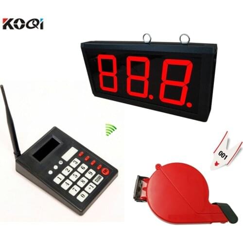 1 keypad 1 screen 1 ticket dispenser 5 roll (number 000-999) Wireless simple restaurant hospital Queue management calling system