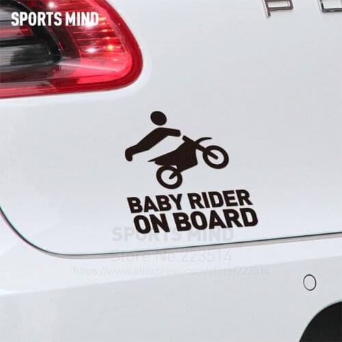 10 Pieces Sports mind Baby on board Automobiles Reflective car Sticker decal For fiat bmw honda audi ford hyundai accessories