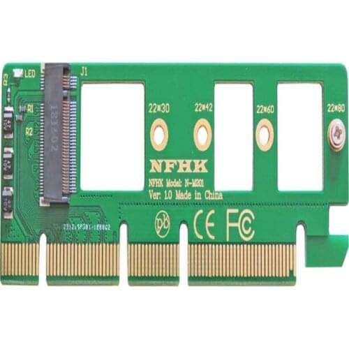 NVMe M.2 NGFF SSD to PCIe 3.0 x4 x8 x16 to NVMe M.2 NGFF adapter card