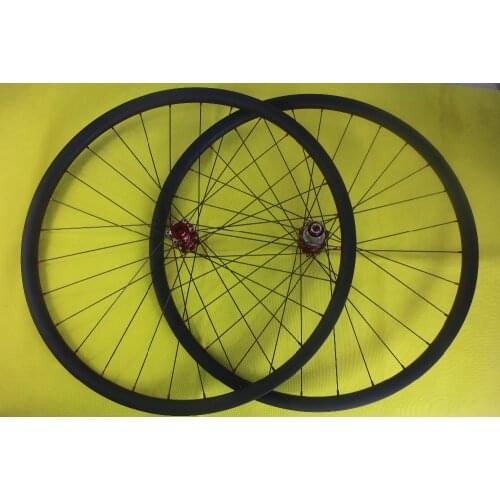 29er MTB XC racing carbon wheelset straight pull 28mm width hookless 24mm depth Cross Country mountain bike wheels marathon