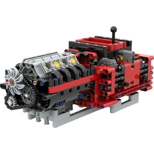 685Pcs GTE Manual 8 Speed Gearbox MOC-79482 Building Blocks MOC Model Kits Brain Toy For Children Educational Toys Birthday Gift