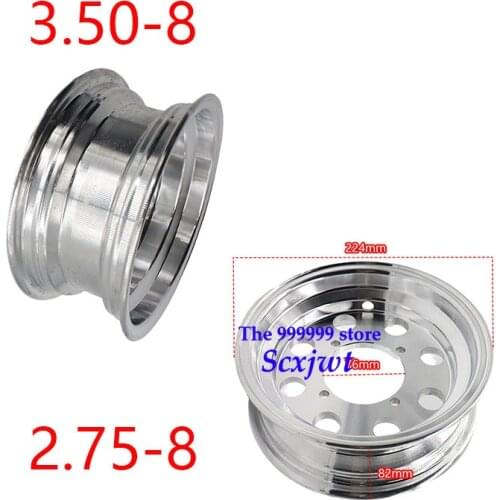 8 Inch 2.75/3.00-8 front 3.50-8 rear aluminum wheel hub Monkey Bike Small Monkey Motorcycle Wheel Modified Accessories