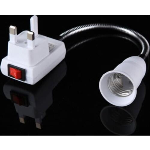E27 Lamp Bulbs Adapter Converter Flexible Extension Holder On Off Switch for Simple Table Lamp / Wall Spotlight / Desk Lamp