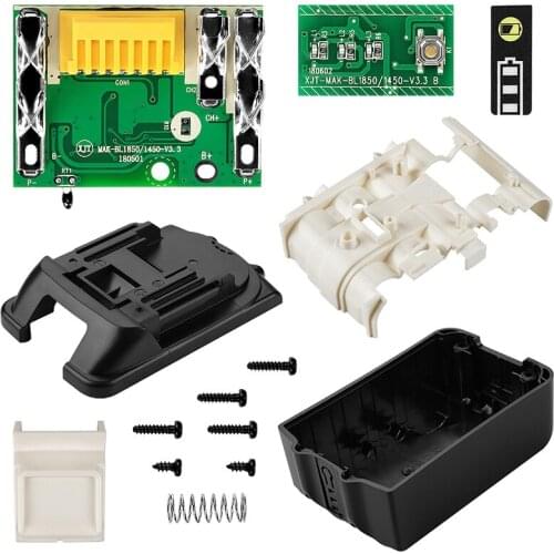 BL1860 Lithium Battery Plastic Shell Case 18V PCB Circuit Module Board Parts Rechargeable Battery BL1840 BL1850 DIY Shell Kits