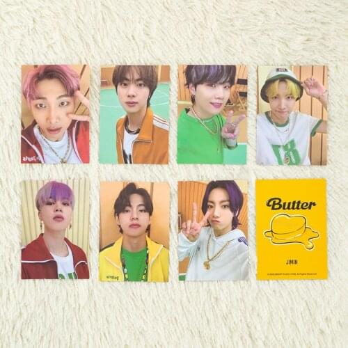 KPOP Bangtan Boys BUTTER Album Mini Photocard Memebers Paper Lomo Cards Posters Premium Photos Fan Collection Wholesale V Rm