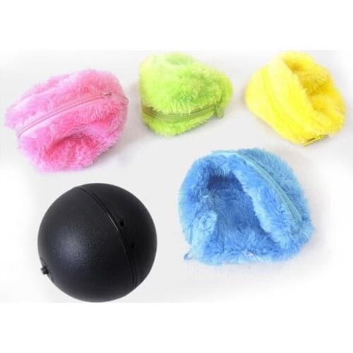Free Shipping 4 Color Pet Activity Toy Ball For Dog Cat Toy Pet Plush Toy Floor Clean Cat Dog Puppy Toy Automatic Vacuum Cleaner