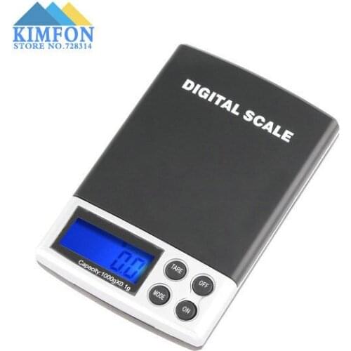 Free DHL Fedex 50pcs/lot Mini LCD Electronic Digital Pocket Scale Jewelry Weight Scale 1000g 0.1g Kitchen Food Scale