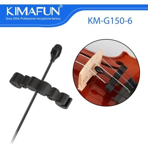 KIMAFUN 2.4G Lapel Violinenmikrofon Condenser Music Instrument Microfono per violino for Vlog Recording Youtuber Live Speaker PA