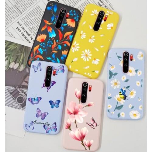 Butterfly Case For Xiaomi Redmi Note 8 Pro 8T 7 8 A 8A 9A 9C Redmi K20 Pro Xiomi Mi A3 Case Bumper Silicone TPU Phone Cover