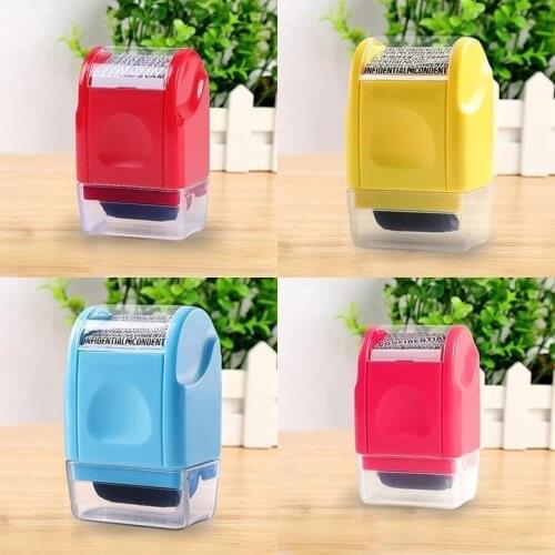 Security Stamp Roller Privacy Seal Roller Type Cover Eliminator Seal Portable Self-Inking Identity Theft Protection Roller Stamp