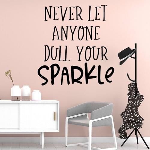 Beauty Sparkle Quote Wall Stickers Home Furnishing Decorative Wall Sticker For Kids Rooms Diy Home Decoration Decal
