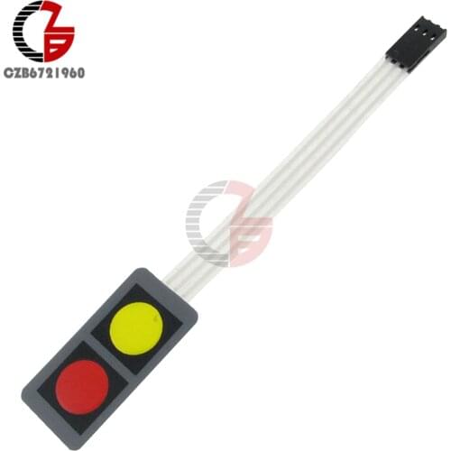 40x20x0.8mm 12V 1x2 2 Key Matrix Membrane Switch Keypad Keyboard