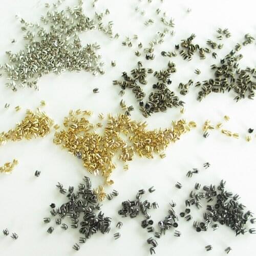 2mm Metal Brass Material Round Studs Rivet with pointed Prongs Nailhead Punk Spike Studs for Leather Craft Bags Clothes Belts