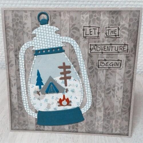 Lantern Design Metal Cutting die keychain shaker Heart Paper Key Chain Scrapbook Paper Craft Card Punch Art Knife Cutter