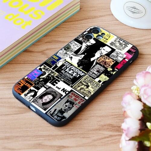 For iPhone Punks Are Dead Not Their Music Print Soft Matt Apple iPhone Case 6 7 8 11 12 Plus Pro X XR XS MAX SE