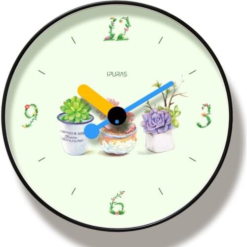 Ins Hot Silent Wall Clock Modern Design Quiet Sweep Movement Thermometer Hygrometer Clocks No-ticking Wall Clock Watch