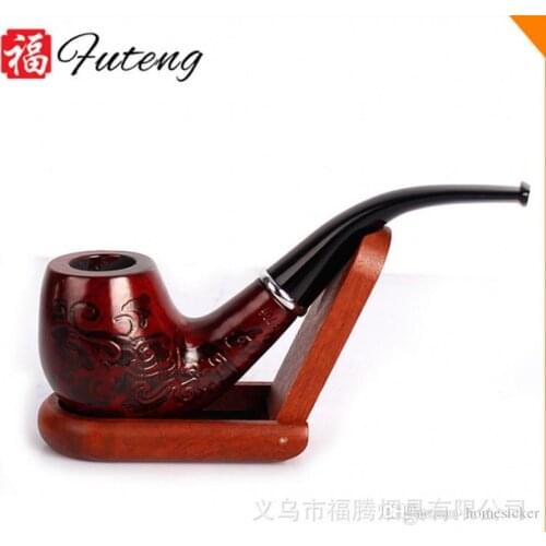 New Durable Wooden Enchase Smoking Pipe Tobacco Cigarettes Cigar Pipes Gift